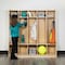 Flash Furniture Wooden 5 Section School Coat Locker with Bench MK-LCKR001-GG - alternate 12